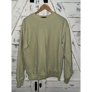 Talentless Crewneck Light Pale Green Thick Sweater Mens Size Small Sweatshirt